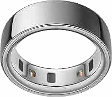 Oura Ring 4 - Silver - Size 8 - Smart Ring - Size First with
